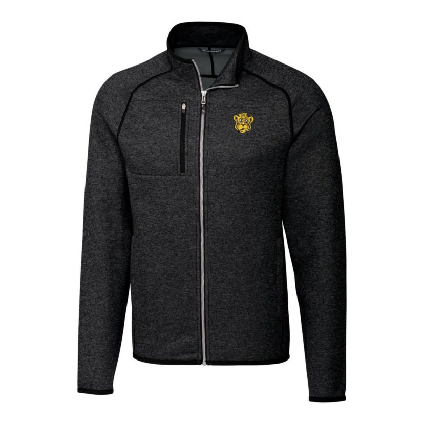NCAA Heather Missouri Tigers Mainsail Sweater-Knit Big & Tall Full-Zip Jacket