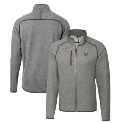 NCAA Heather Northwestern Wildcats Mainsail Sweater-Knit Big & Tall Full-Zip Jacket