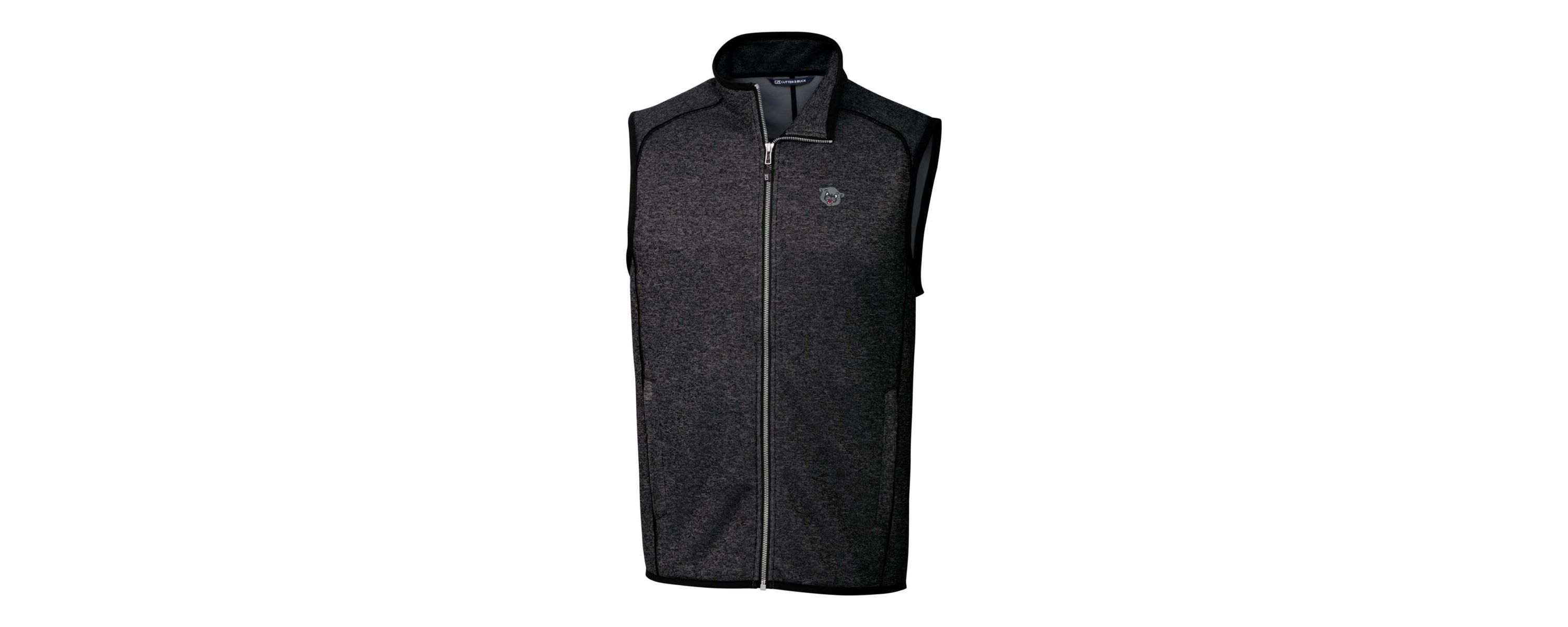 NCAA Heather Cincinnati Bearcats Mainsail Sweater-Knit Big & Tall Full-Zip Vest