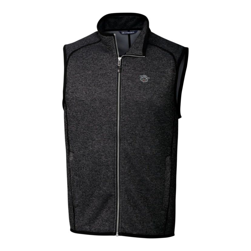 NCAA Heather Cincinnati Bearcats Mainsail Sweater-Knit Big & Tall Full-Zip Vest