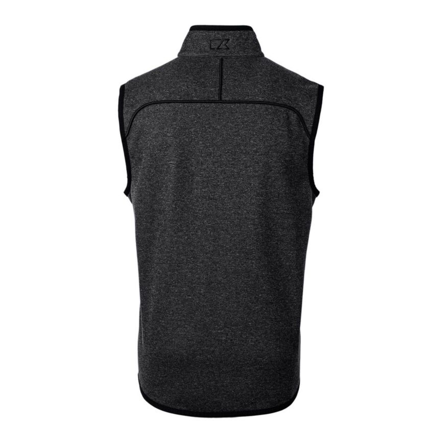 NCAA Heather Cincinnati Bearcats Mainsail Sweater-Knit Big & Tall Full-Zip Vest