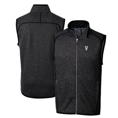 NCAA Heather Villanova Wildcats Mainsail Sweater-Knit Big & Tall Full-Zip Vest