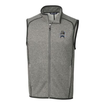 NCAA Heather Utah State Aggies Mainsail Sweater-Knit Big & Tall Full-Zip Vest