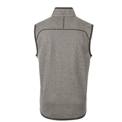 NCAA Heather Utah State Aggies Mainsail Sweater-Knit Big & Tall Full-Zip Vest