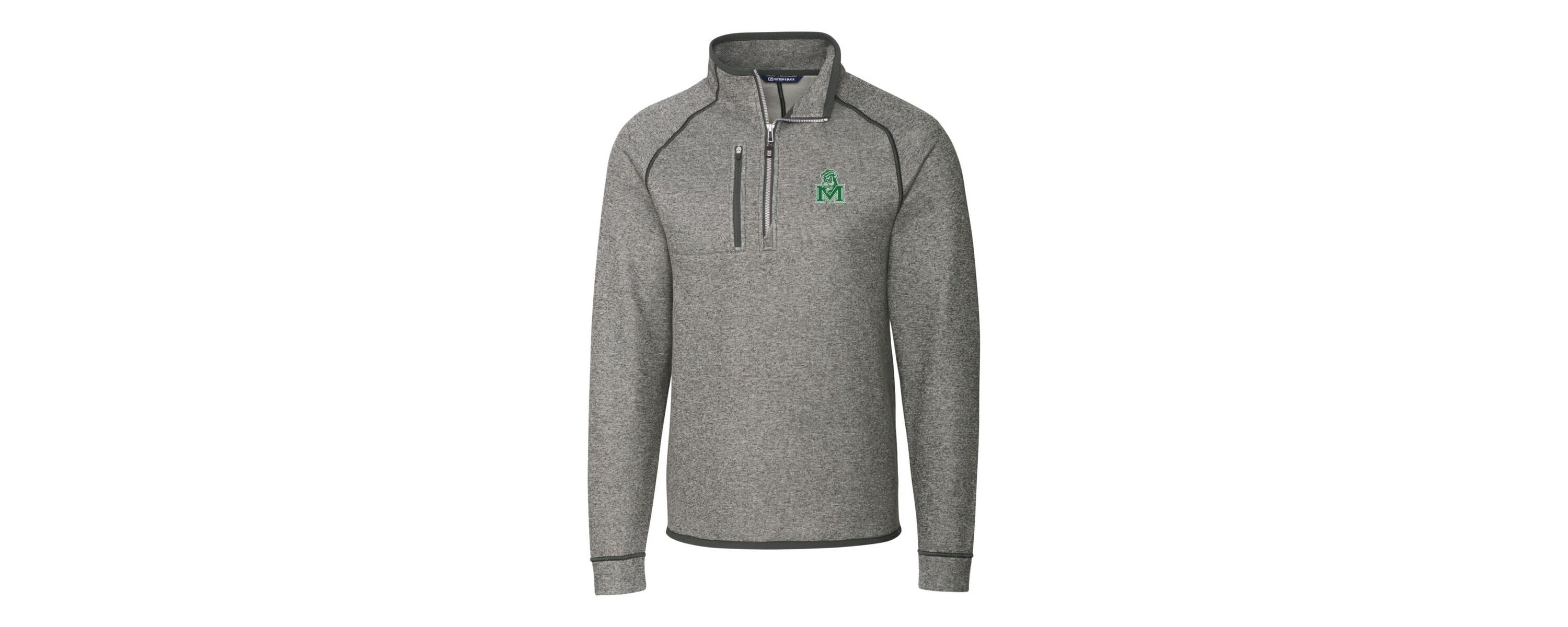 NCAA Marshall Thundering Herd Mainsail Sweater-Knit Big & Tall Half-Zip Pullover Jacket