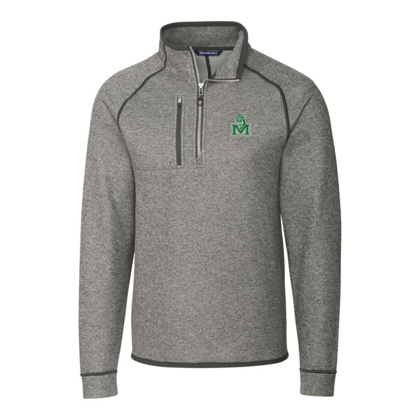 NCAA Marshall Thundering Herd Mainsail Sweater-Knit Big & Tall Half-Zip Pullover Jacket