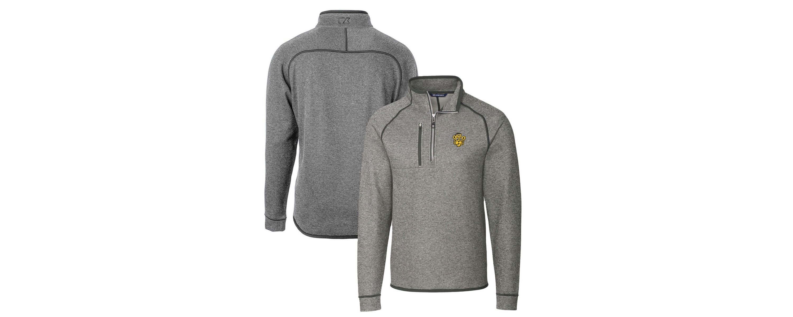 NCAA Missouri Tigers Mainsail Sweater-Knit Big & Tall Half-Zip Pullover Jacket