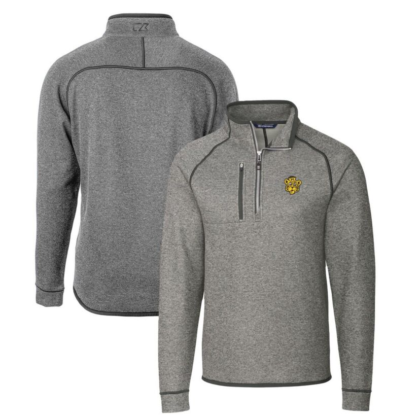 NCAA Missouri Tigers Mainsail Sweater-Knit Big & Tall Half-Zip Pullover Jacket
