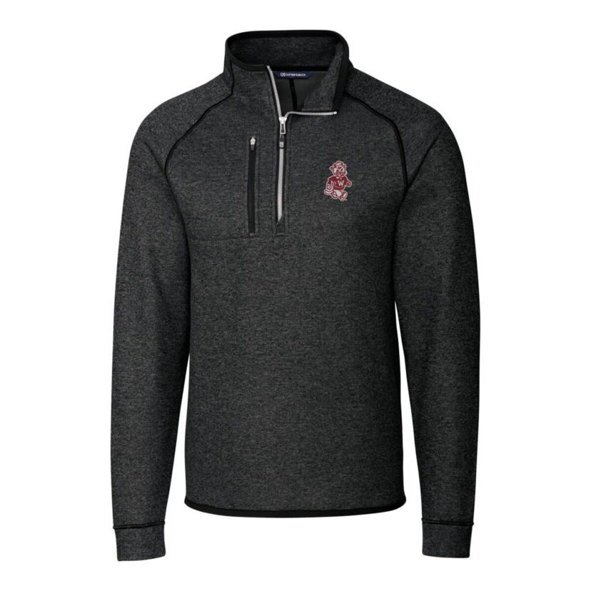 NCAA Washington State Cougars Mainsail Sweater-Knit Big & Tall Half-Zip Pullover Jacket