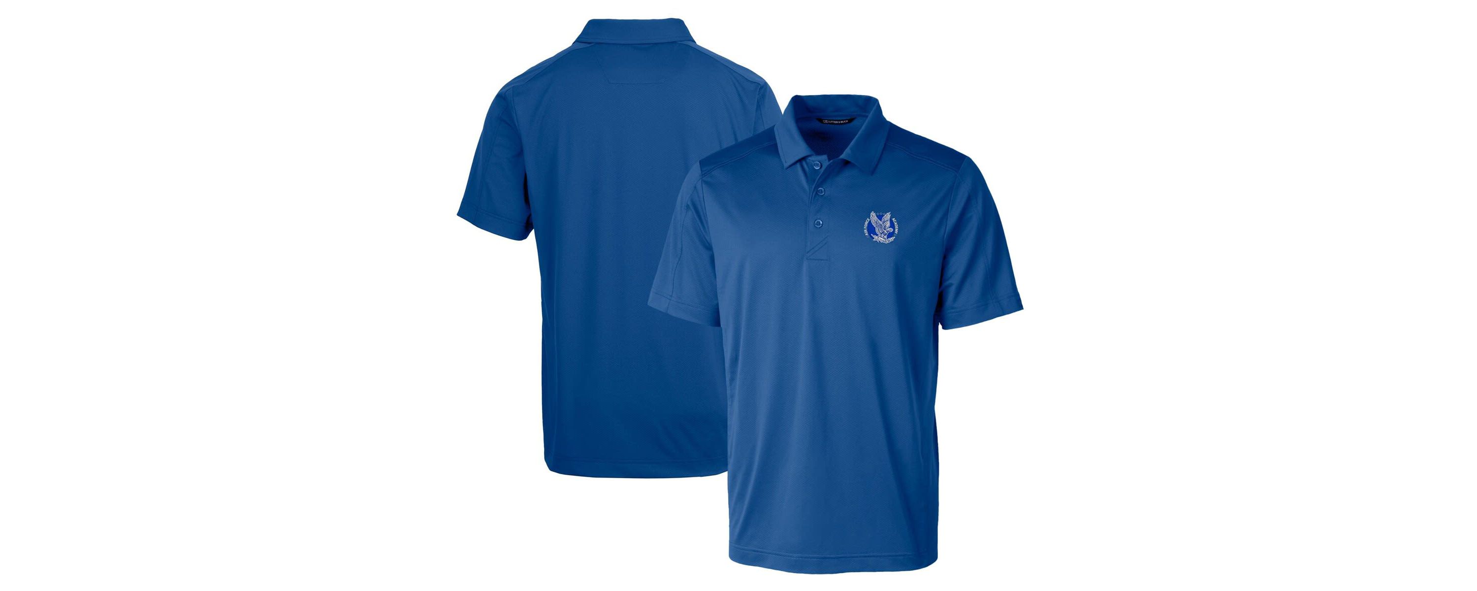 NCAA Air Force Falcons Team Logo Big & Tall Prospect Textured Stretch Polo