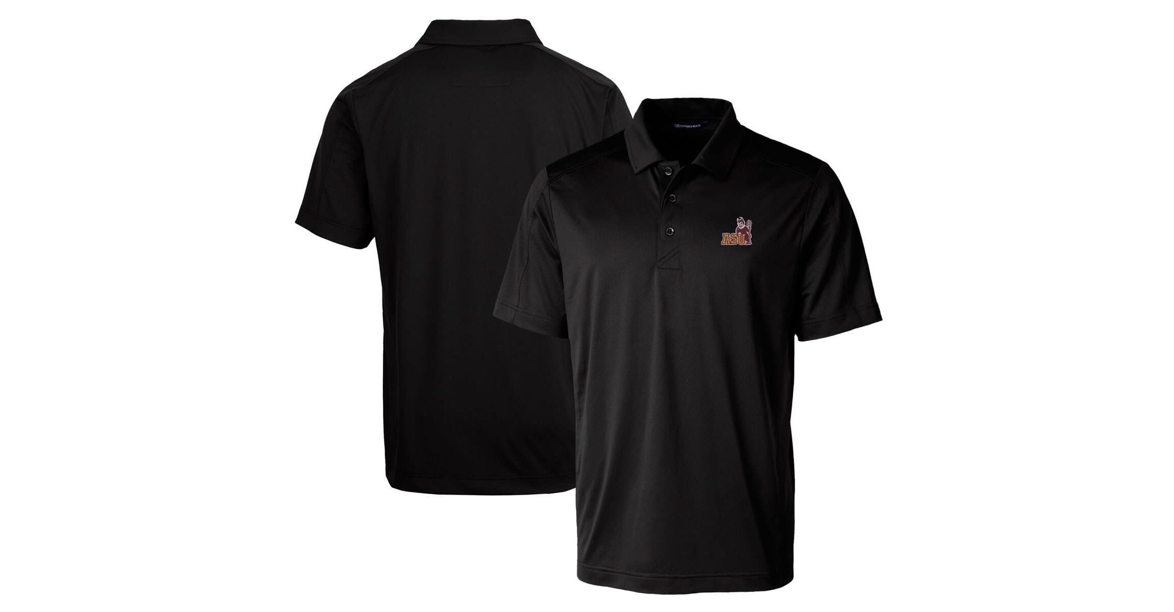 NCAA Arizona State Sun Devils Team Logo Big & Tall Prospect Textured Stretch Polo