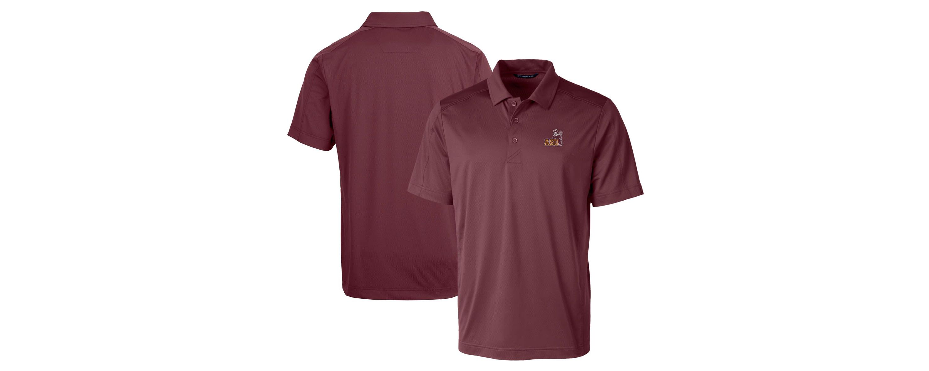 NCAA Arizona State Sun Devils Team Logo Big & Tall Prospect Textured Stretch Polo
