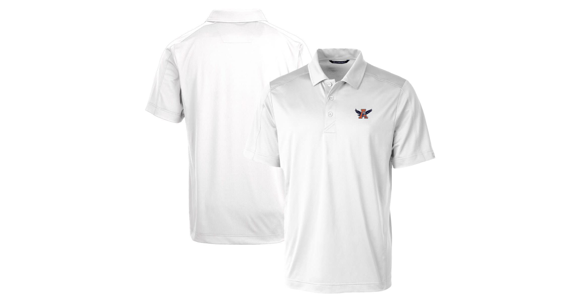 NCAA Auburn Tigers Team Logo Big & Tall Prospect Textured Stretch Polo
