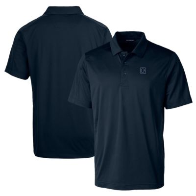 Cutter & Buck Men's NCAA Georgetown Hoyas Team Logo Big & Tall Prospect Textured Stretch Polo, Navy Blue, 3XLT