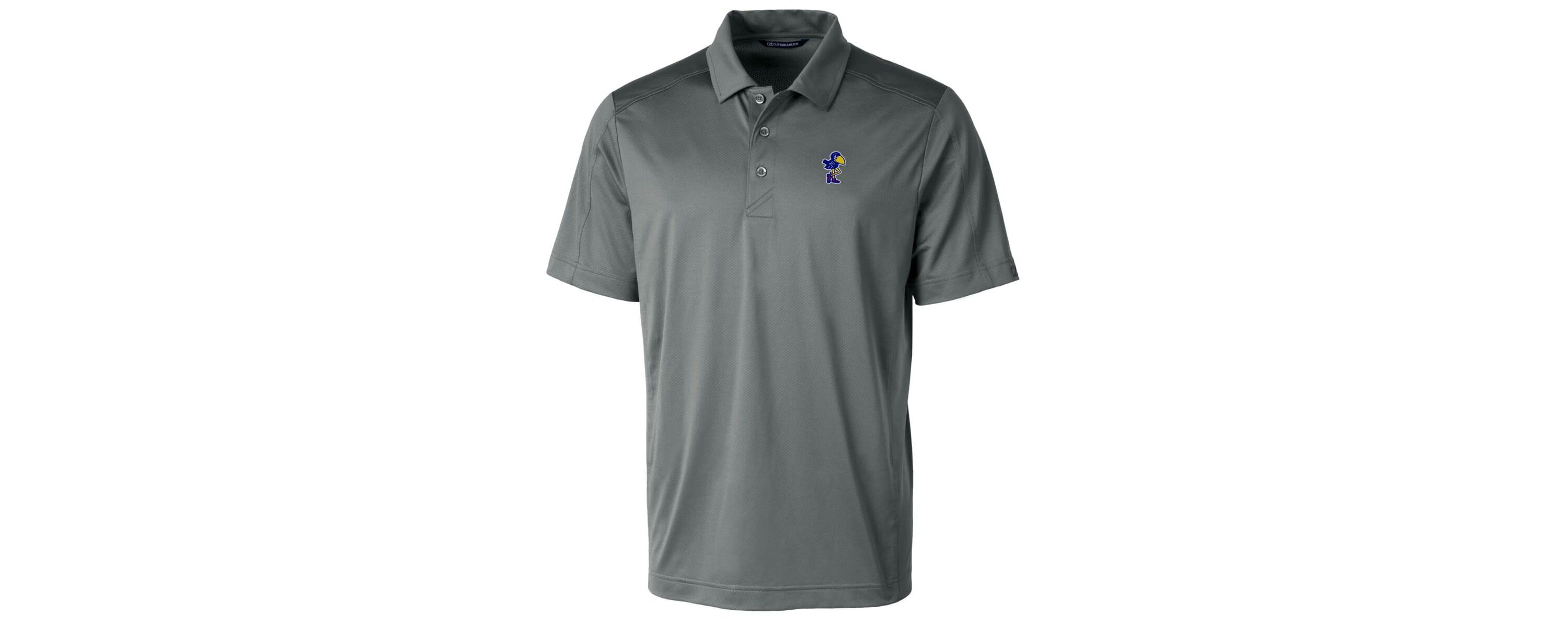 NCAA Kansas Jayhawks Team Logo Big & Tall Prospect Textured Stretch Polo