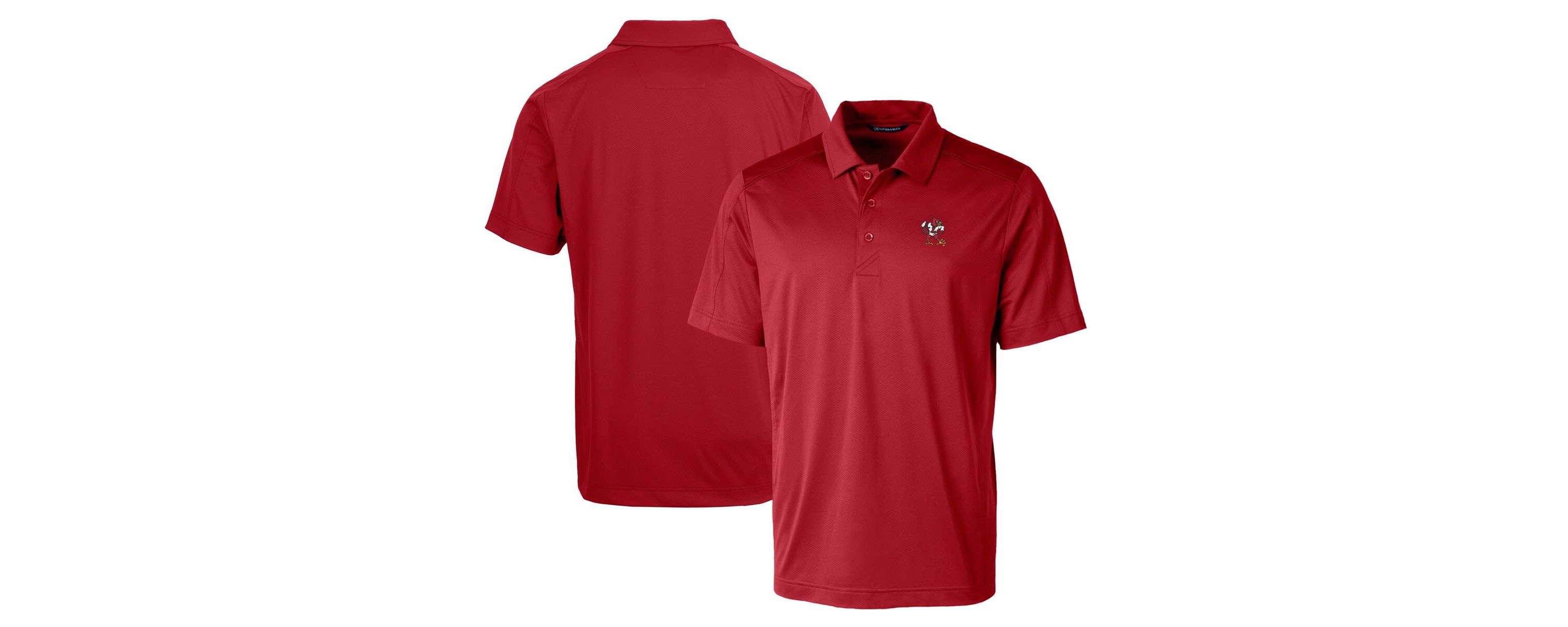 NCAA Louisville Cardinals Team Logo Big & Tall Prospect Textured Stretch Polo