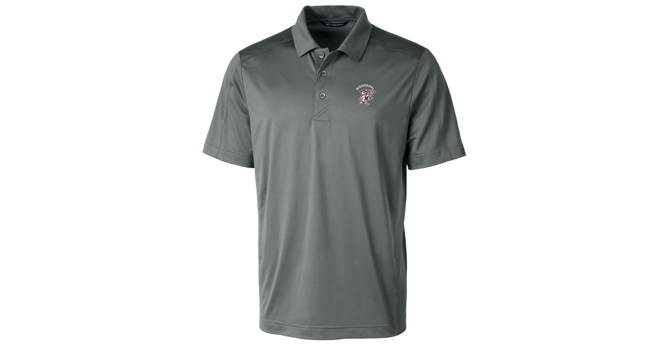 NCAA Mississippi State Bulldogs Team Logo Big & Tall Prospect Textured Stretch Polo
