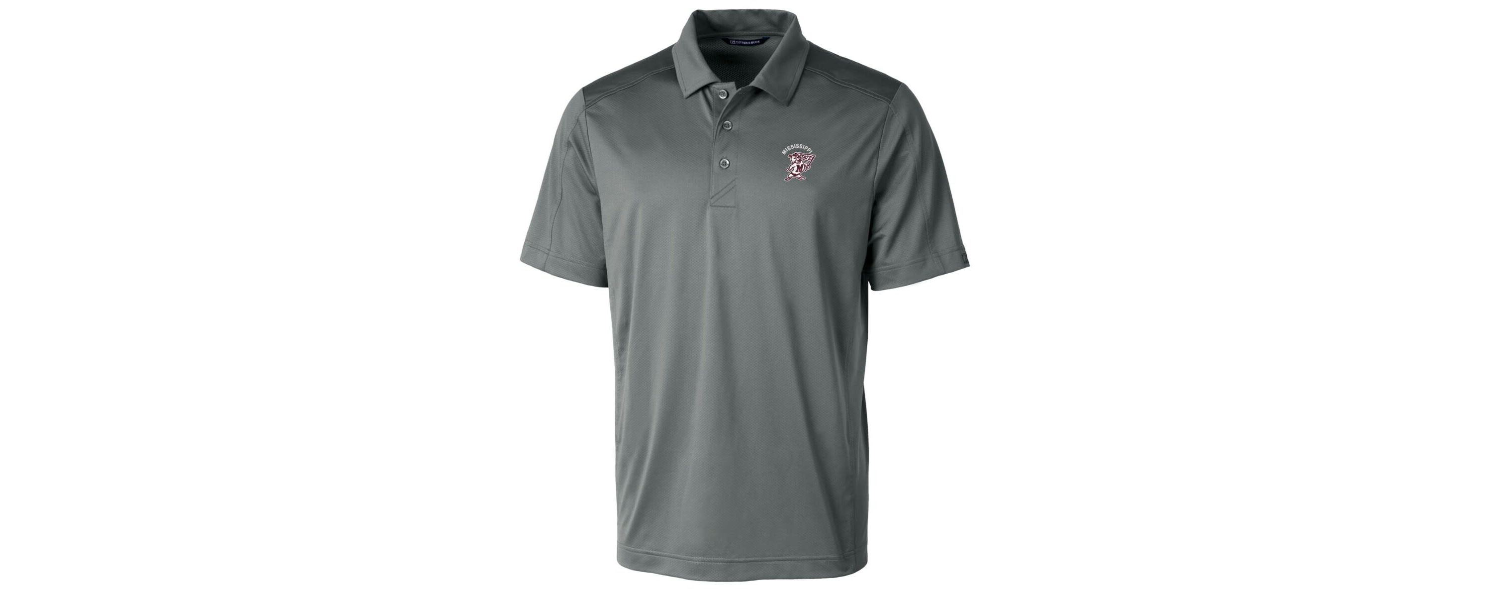NCAA Mississippi State Bulldogs Team Logo Big & Tall Prospect Textured Stretch Polo