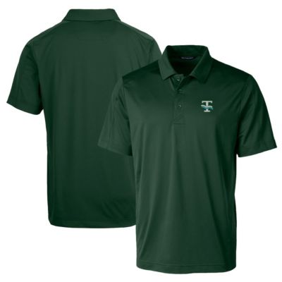 Cutter & Buck Men's Tulane Green Wave NCAA Tulane Wave Team Logo Big & Tall Prospect Textured Stretch Polo