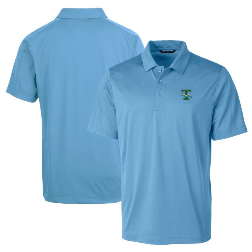 Tulane Green Wave NCAA Light Tulane Wave Team Logo Big & Tall Prospect Textured Stretch Polo