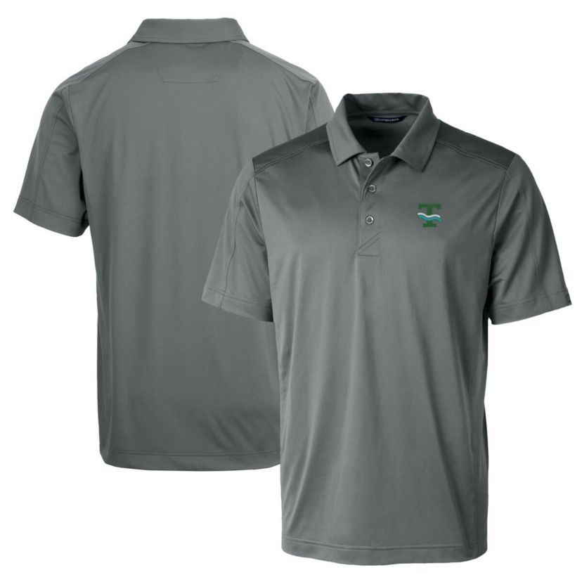 Tulane Green Wave NCAA Tulane Wave Team Logo Big & Tall Prospect Textured Stretch Polo