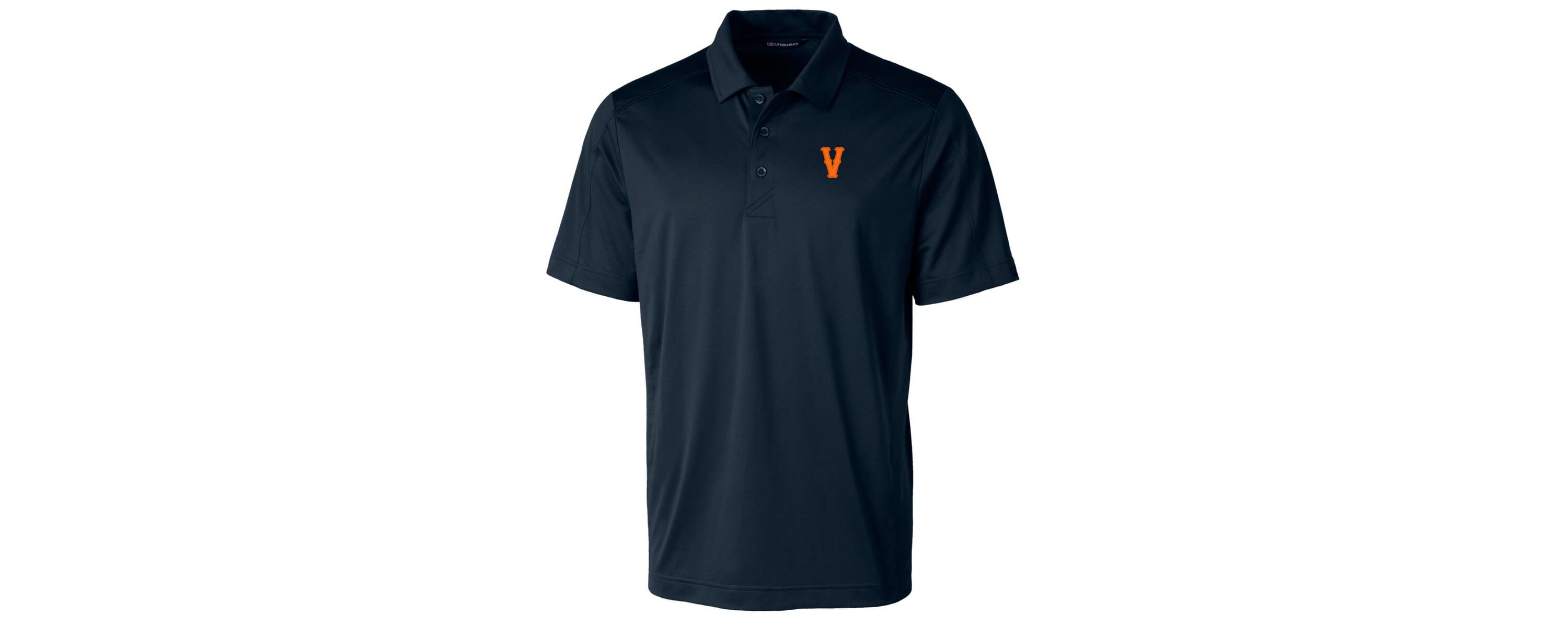 NCAA Virginia Cavaliers Vintage Team Logo Big & Tall Prospect Textured Stretch Polo