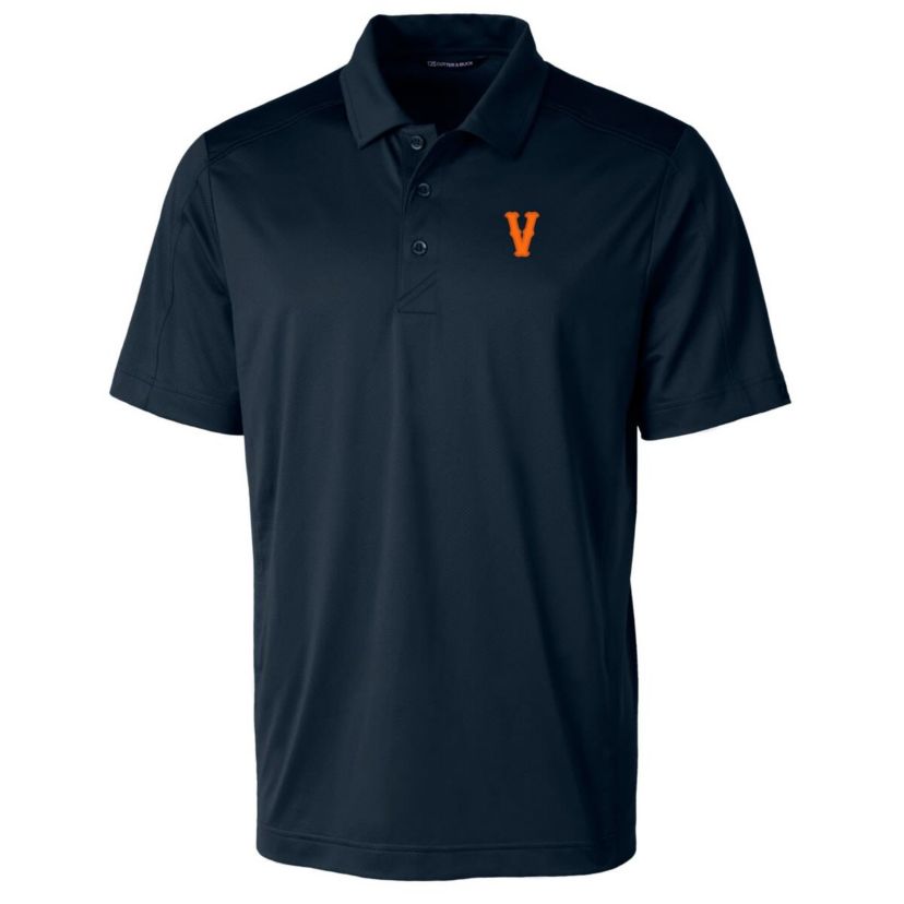 NCAA Virginia Cavaliers Vintage Team Logo Big & Tall Prospect Textured Stretch Polo