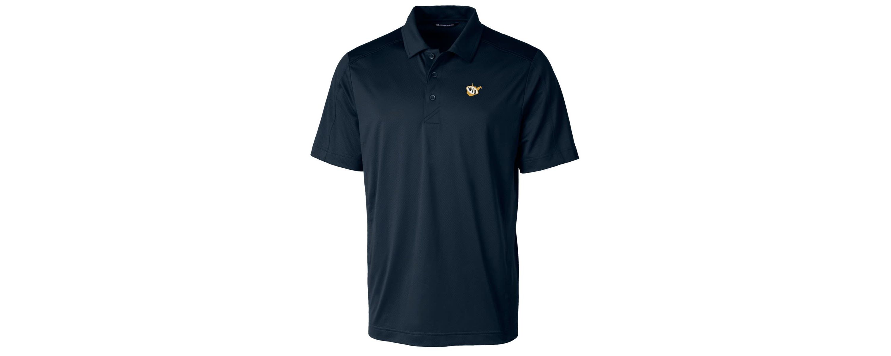 NCAA West Virginia Mountaineers Team Logo Big & Tall Prospect Textured Stretch Polo