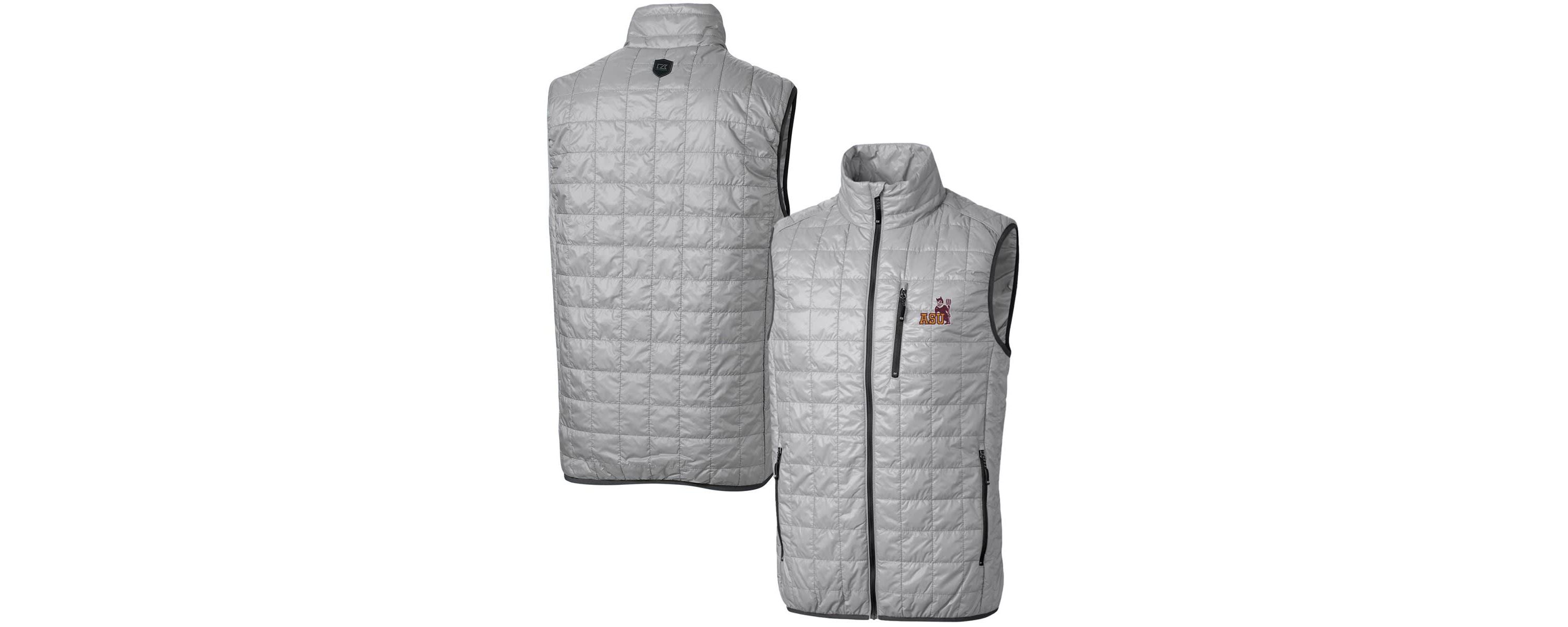 NCAA Arizona State Sun Devils Team Logo Big & Tall Rainier PrimaLoft Eco Insulated Full-Zip Puffer Vest