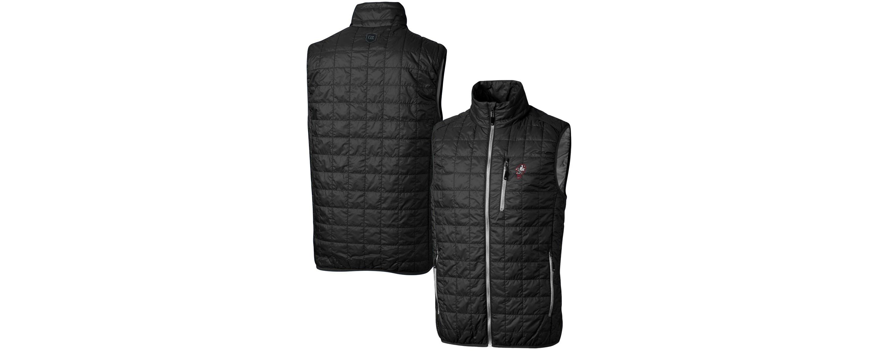 NCAA Ohio State Buckeyes Team Logo Big & Tall Rainier PrimaLoft Eco Insulated Full-Zip Puffer Vest