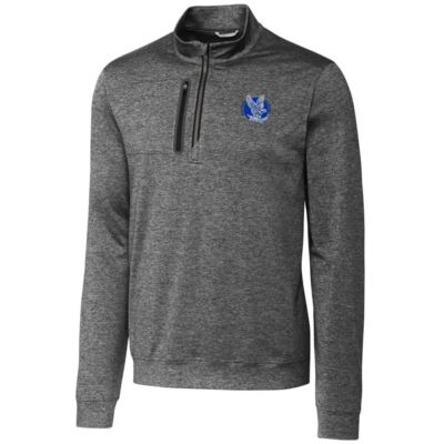 NCAA Air Force Falcons Vault Big & Tall Stealth Quarter-Zip Pullover Top