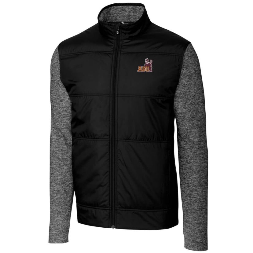 NCAA Arizona State Sun Devils Vault Big & Tall Stealth Hybrid Quilted Full-Zip Windbreaker Jacket