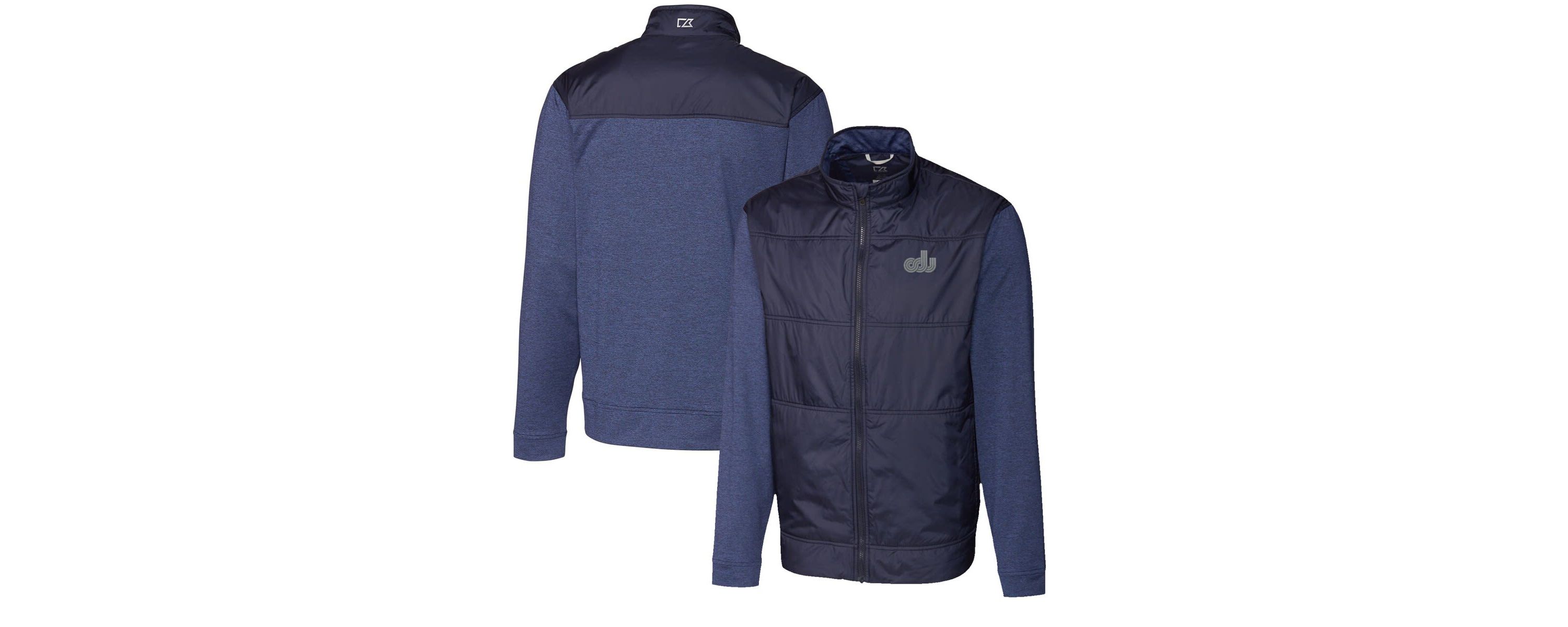 NCAA Old Dominion Monarchs Vault Big & Tall Stealth Hybrid Quilted Full-Zip Windbreaker Jacket