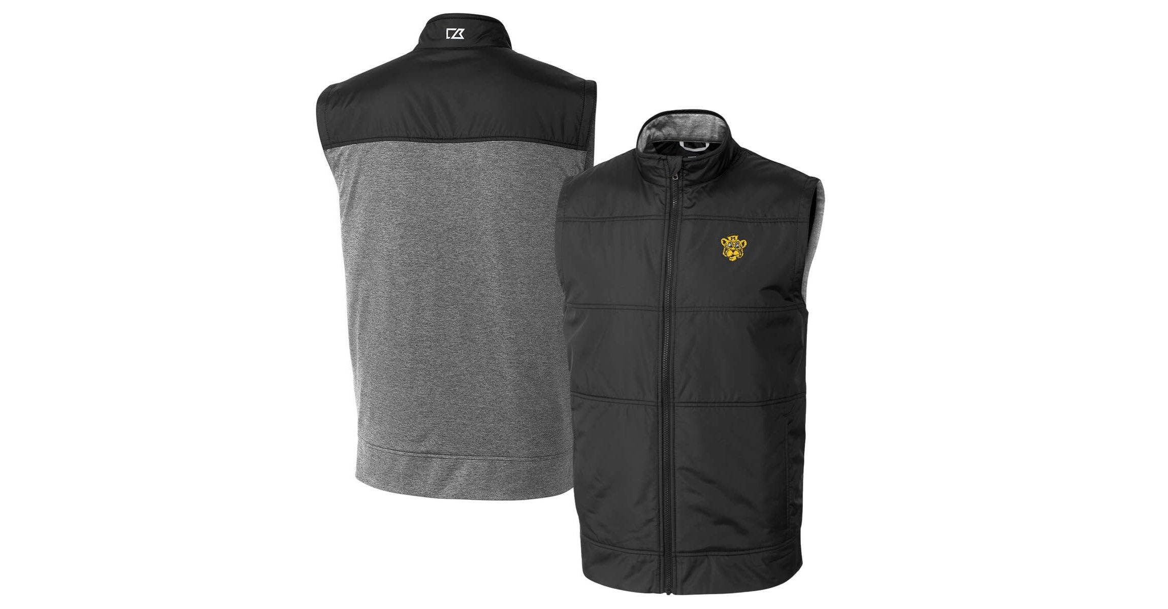 NCAA Missouri Tigers Vault Big & Tall Stealth Hybrid Windbreaker Full-Zip Vest