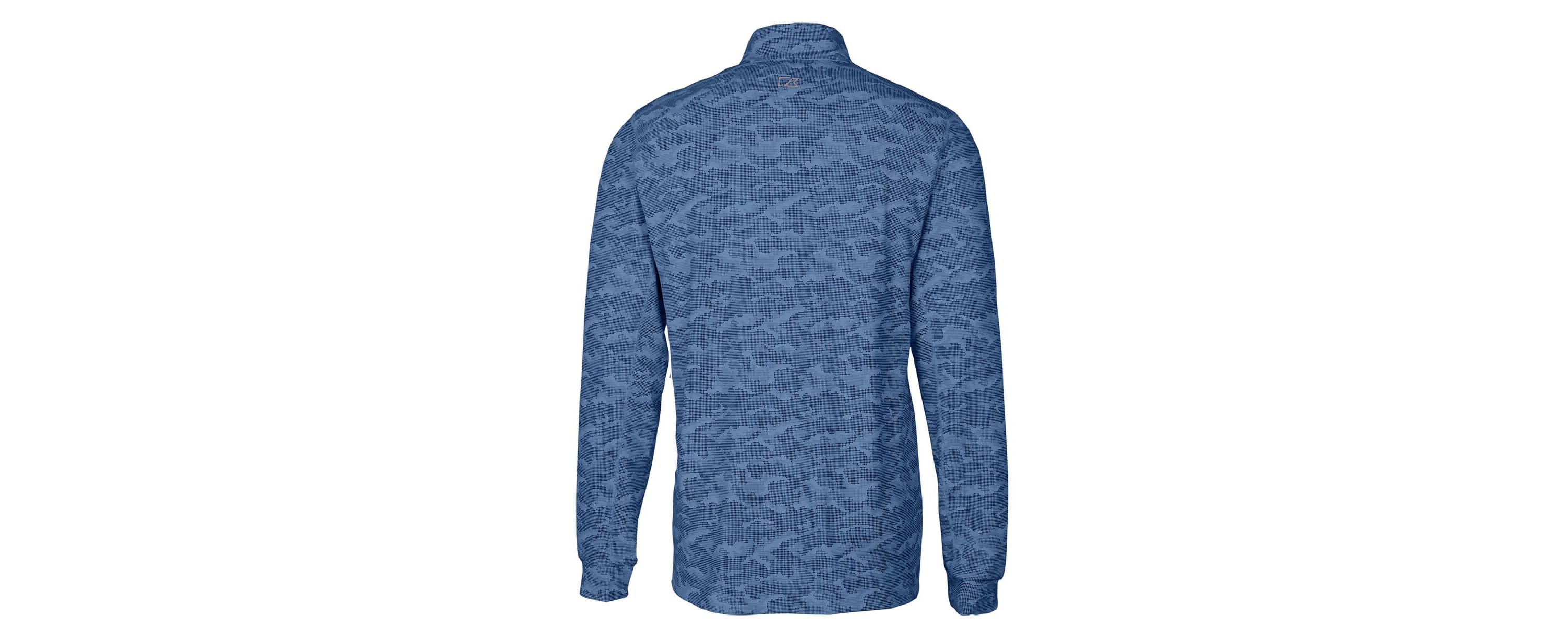 Gonzaga University Bulldogs NCAA Gonzaga Bulldogs Vault Big & Tall Traverse Print Stretch Quarter-Zip Pullover Top