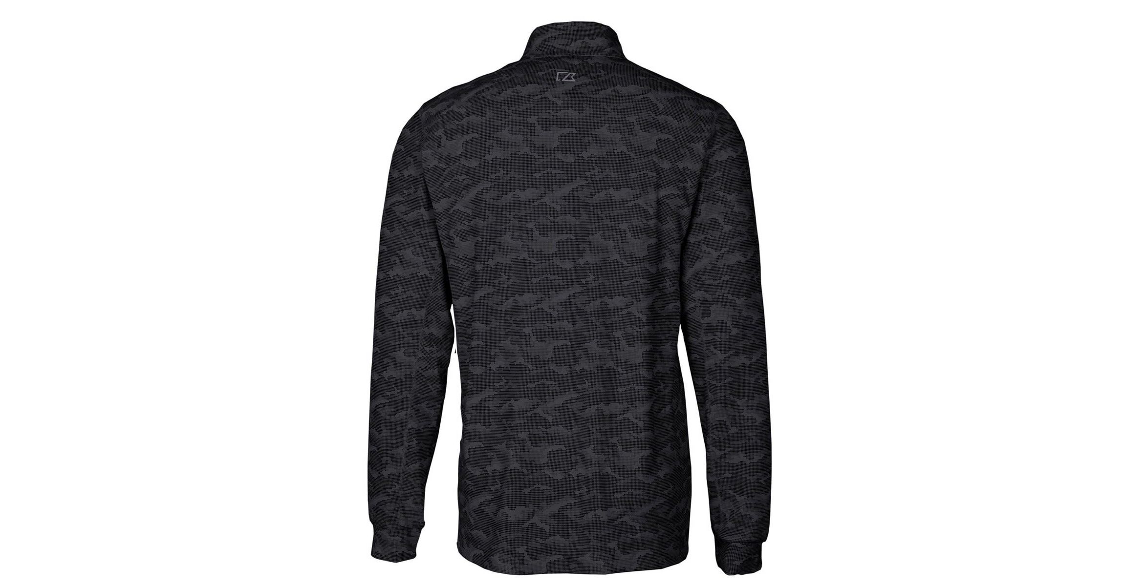 NCAA Virginia Tech Hokies Vault Big & Tall Traverse Print Stretch Quarter-Zip Pullover Top
