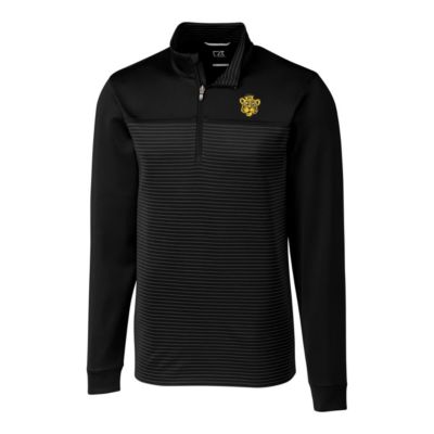 NCAA Missouri Tigers Big & Tall Traverse Stripe Stretch Quarter-Zip Pullover Top