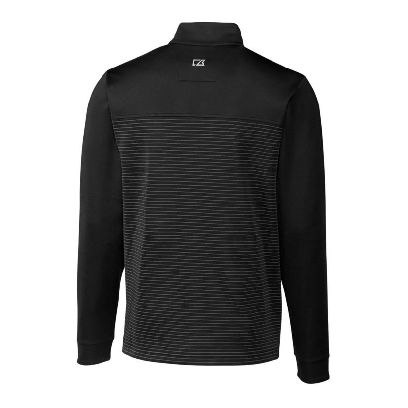 NCAA Utah Utes Big & Tall Traverse Stripe Stretch Quarter-Zip Pullover Top