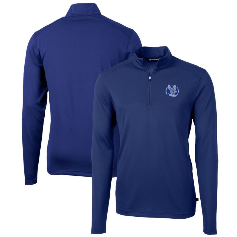 NCAA Air Force Falcons Team Big & Tall Virtue Eco Pique Recycled Quarter-Zip Pullover Top