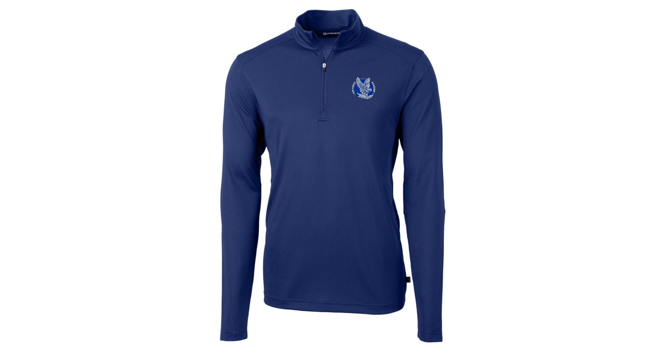 NCAA Air Force Falcons Team Big & Tall Virtue Eco Pique Recycled Quarter-Zip Pullover Top