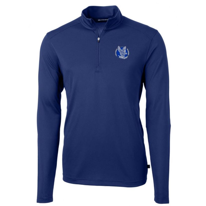 NCAA Air Force Falcons Team Big & Tall Virtue Eco Pique Recycled Quarter-Zip Pullover Top