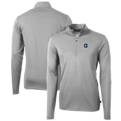 NCAA Georgetown Hoyas Team Big & Tall Virtue Eco Pique Recycled Quarter-Zip Pullover Top