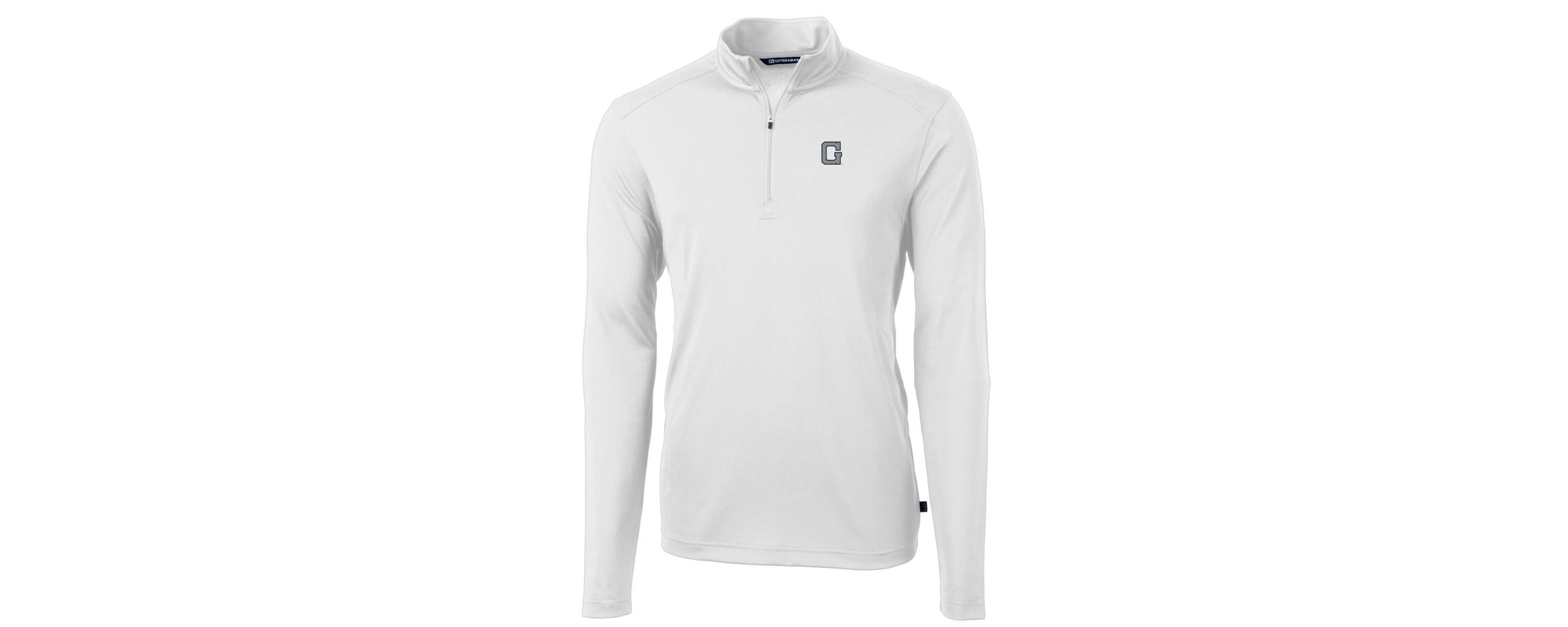 NCAA Georgetown Hoyas Team Big & Tall Virtue Eco Pique Recycled Quarter-Zip Pullover Top