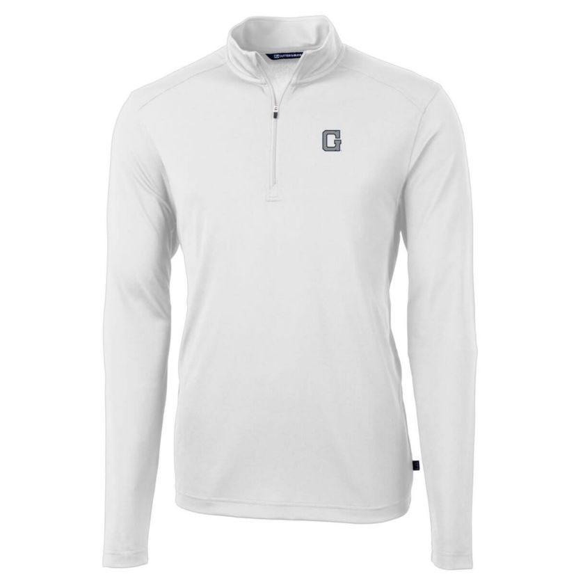NCAA Georgetown Hoyas Team Big & Tall Virtue Eco Pique Recycled Quarter-Zip Pullover Top