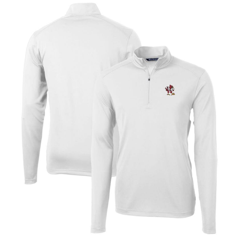 NCAA Louisville Cardinals Team Big & Tall Virtue Eco Pique Recycled Quarter-Zip Pullover Top
