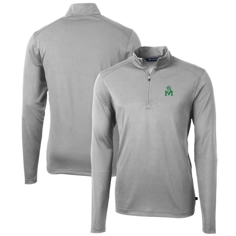 NCAA Marshall Thundering Herd Team Big & Tall Virtue Eco Pique Recycled Quarter-Zip Pullover Top