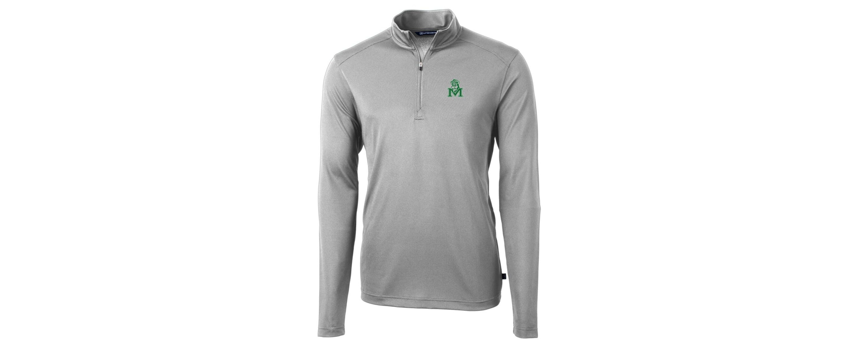 NCAA Marshall Thundering Herd Team Big & Tall Virtue Eco Pique Recycled Quarter-Zip Pullover Top