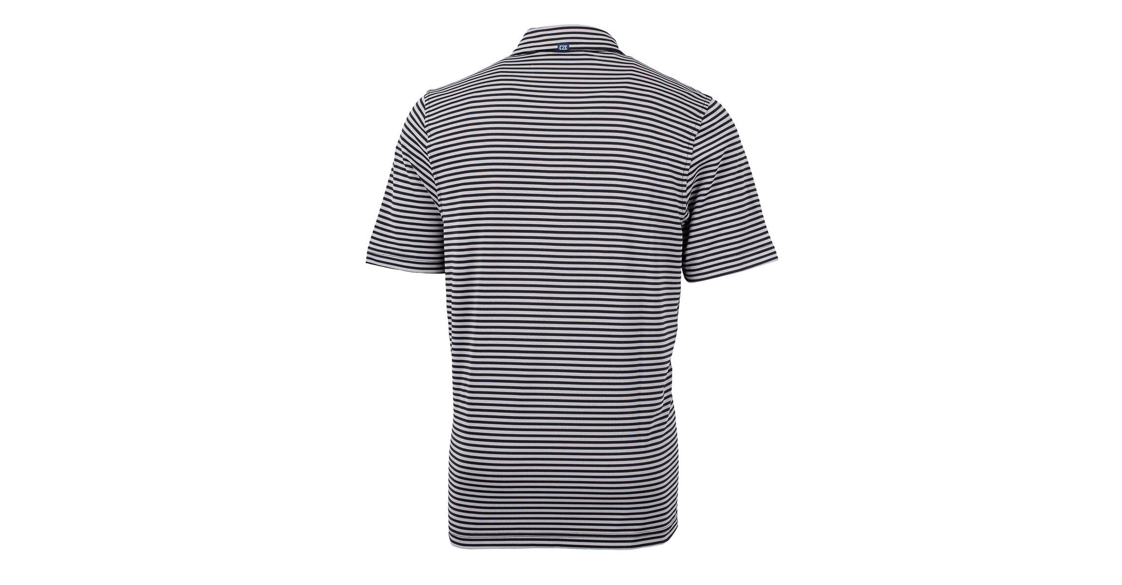 Alabama Crimson Tide NCAA Alabama Tide Big & Tall Team Logo Virtue Eco Pique Stripe Recycled Polo