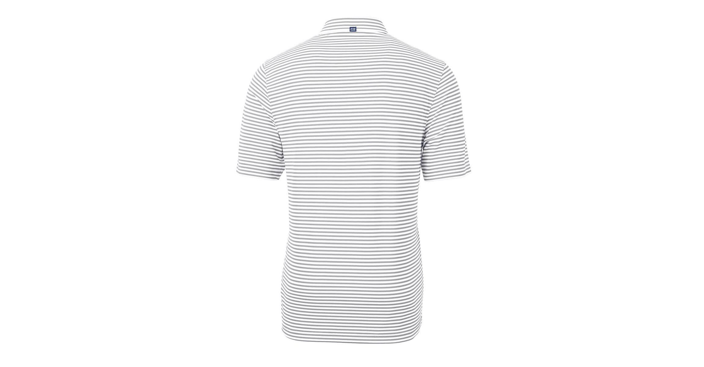 NCAA Auburn Tigers Big & Tall Team Logo Virtue Eco Pique Stripe Recycled Polo