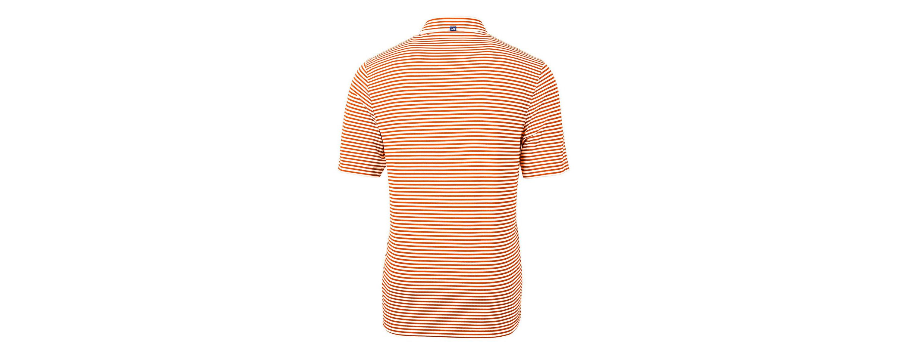 NCAA Auburn Tigers Big & Tall Team Logo Virtue Eco Pique Stripe Recycled Polo